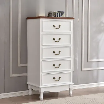 Traditional Solid Wood Chests with 7-Drawers for Living Room Image - 47