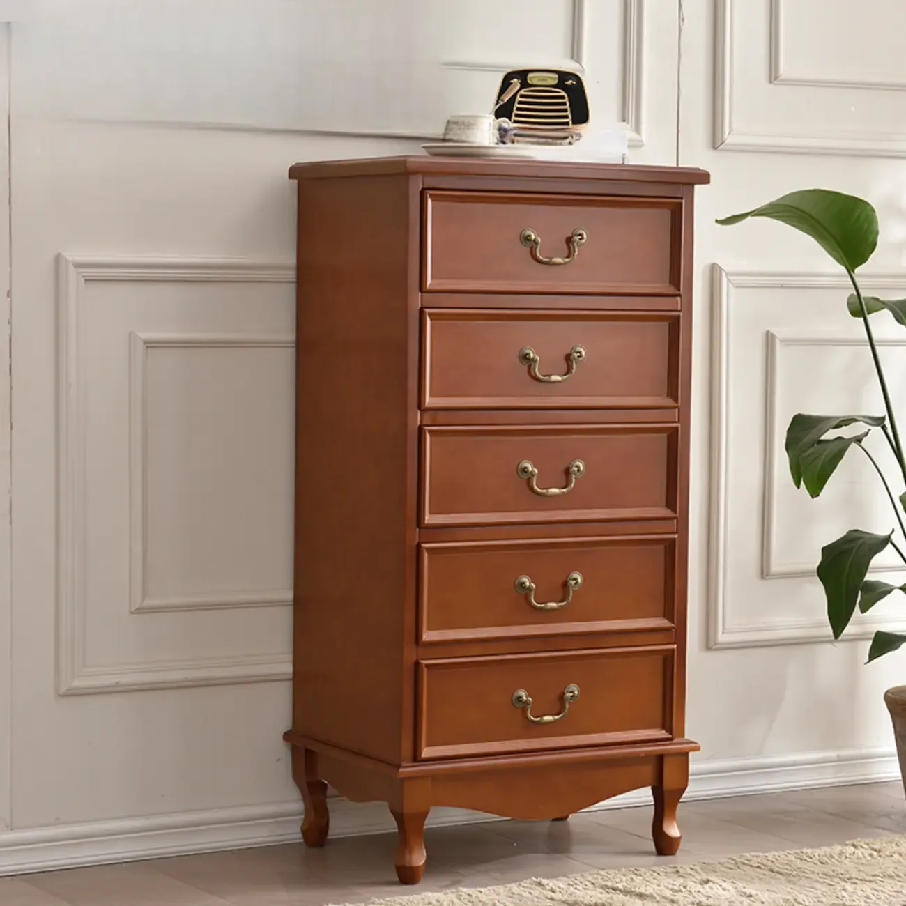 Traditional Solid Wood Chests with 7-Drawers for Living Room Image - 48