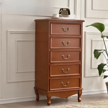 Traditional Solid Wood Chests with 7-Drawers for Living Room Image - 48