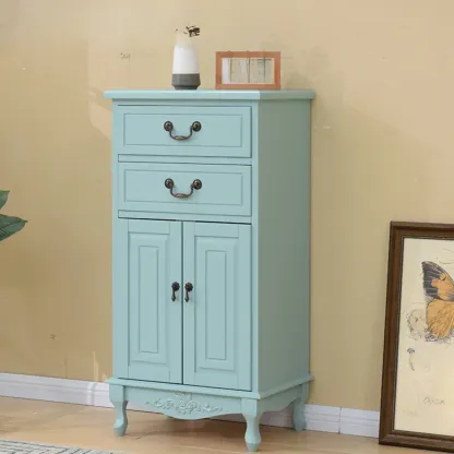 Traditional Solid Wood Chests with 7-Drawers for Living Room Image - 49