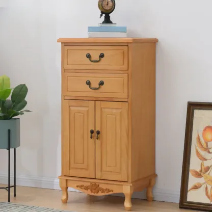 Traditional Solid Wood Chests with 7-Drawers for Living Room Image - 51