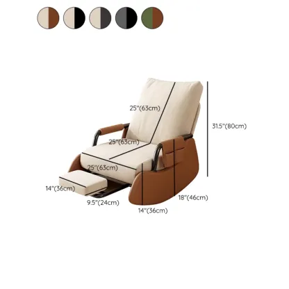 Ergonomic Recliner Chair with Adjustable Backrest for Living Room #size