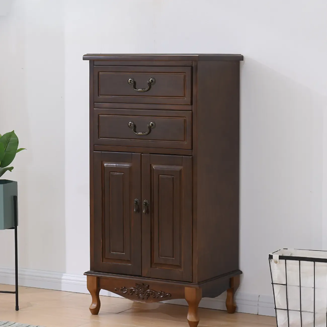 Traditional Solid Wood Chests with 7-Drawers for Living Room Image - 53