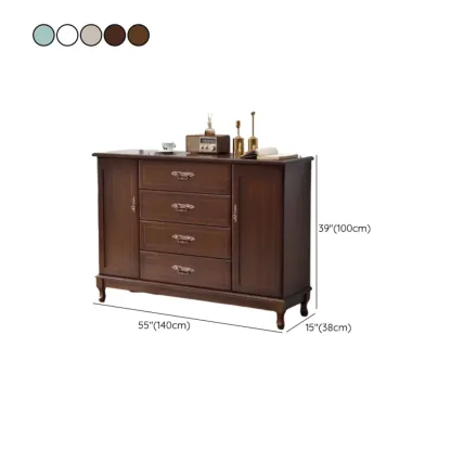 Traditional Solid Wood Chests with 7-Drawers for Living Room Image - 57