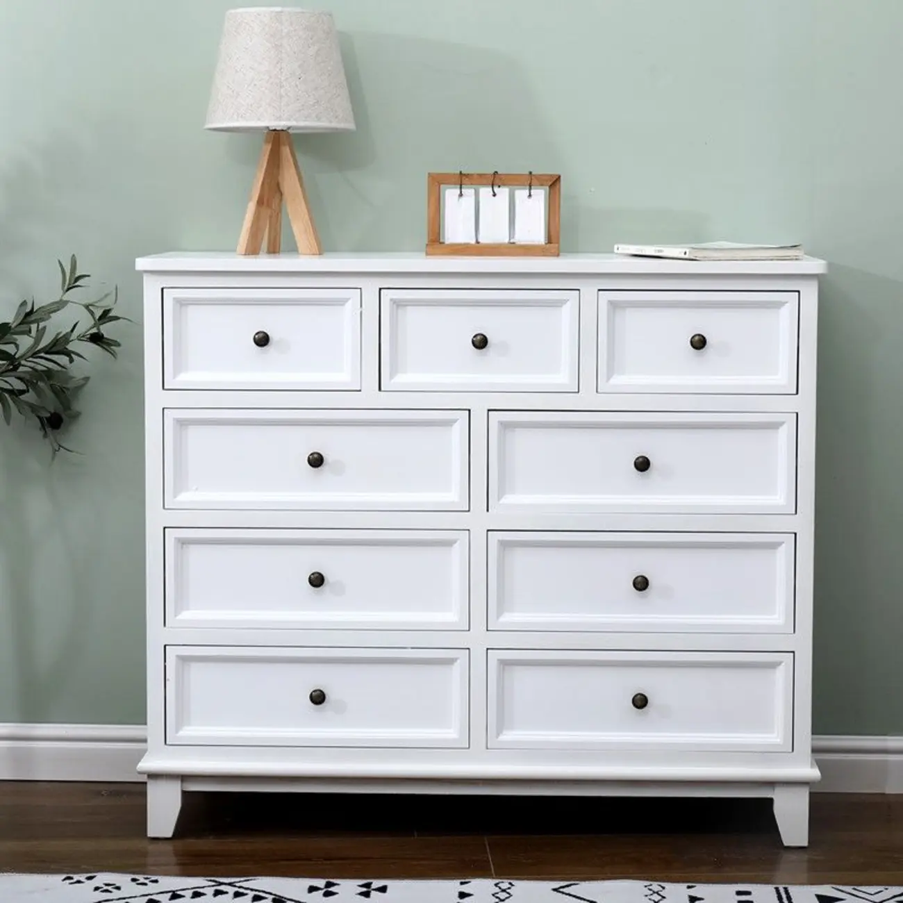 Art Deco Lumber Vertical/Horizontal Lingerie Chest/Console Dresser with 9 Drawers/5 Drawers/7 Drawers Sleeping Room Image - 18 | homeyfad