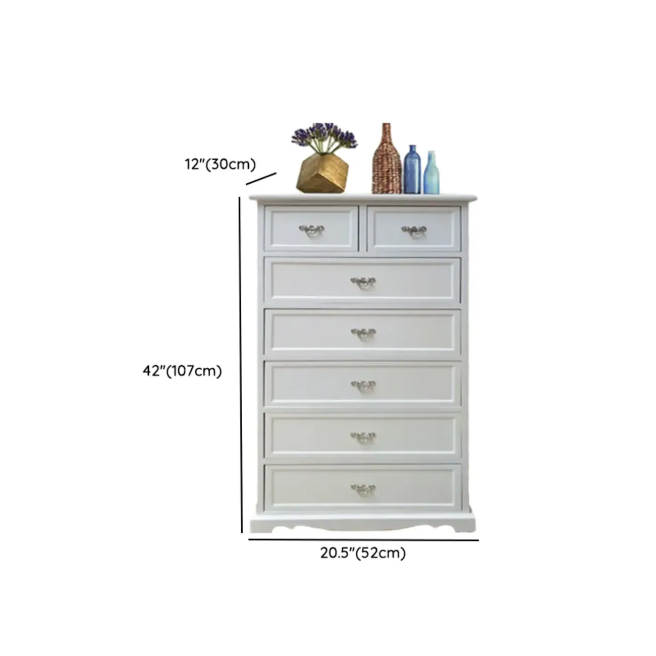 Art Deco Lumber Vertical/Horizontal Lingerie Chest/Console Dresser with 9 Drawers/5 Drawers/7 Drawers Sleeping Room Image - 28