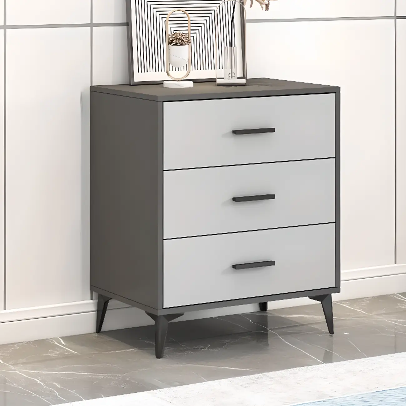 Modern Dove Grey Reclaimed Wood Console Dresser/Bachelor Chest/Lingerie Chest 3 Tiers/4 Tiers/5 Tiers Image - 2 | homeyfad