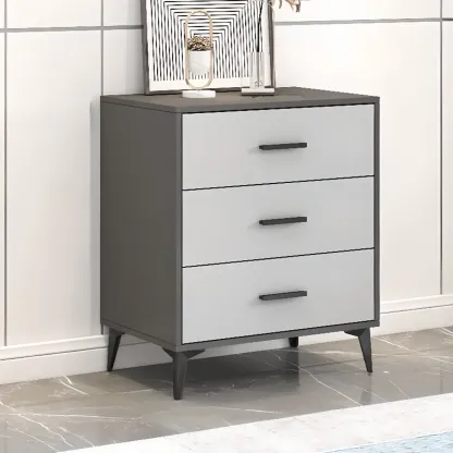 Modern Dove Grey Reclaimed Wood Console Dresser/Bachelor Chest/Lingerie Chest 3 Tiers/4 Tiers/5 Tiers Image - 2