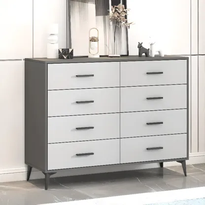 Modern Dove Grey Reclaimed Wood Console Dresser/Bachelor Chest/Lingerie Chest 3 Tiers/4 Tiers/5 Tiers Image - 7