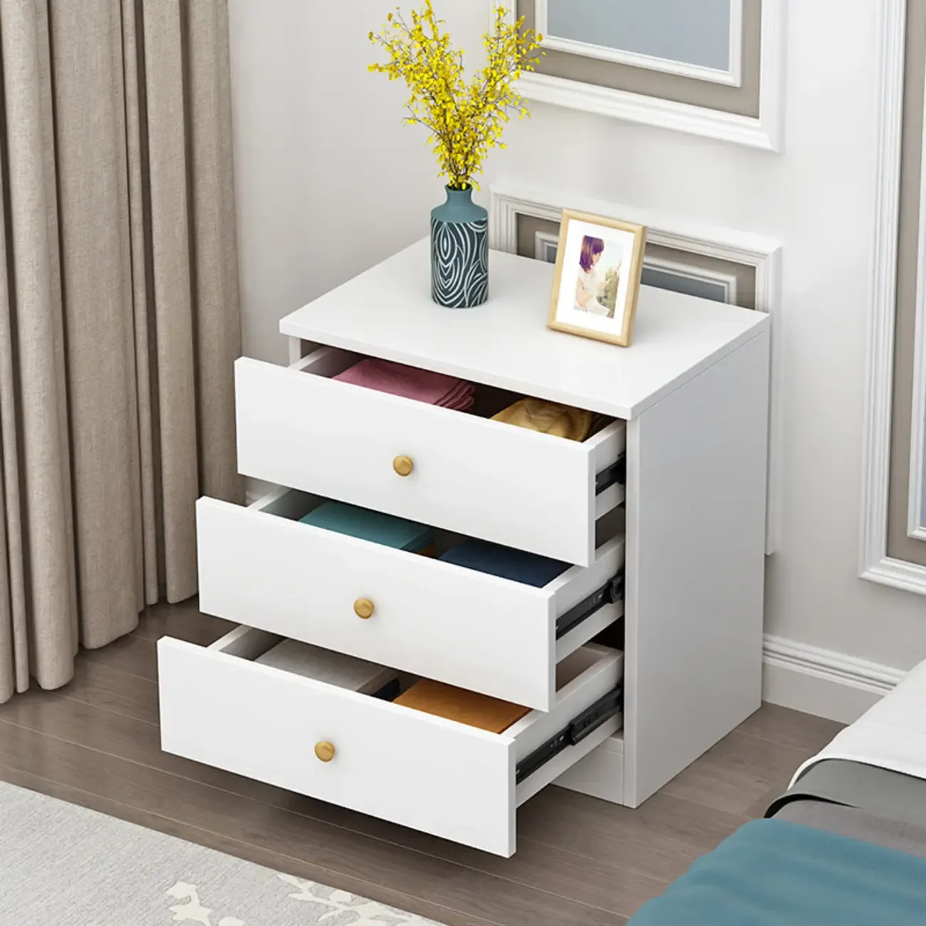 6 Tiers/5 Tiers/4 Tiers Modern Manufactured Wood Semainier/Bachelor Chest Image - 2