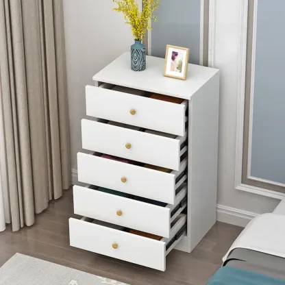 6 Tiers/5 Tiers/4 Tiers Modern Manufactured Wood Semainier/Bachelor Chest Image - 5