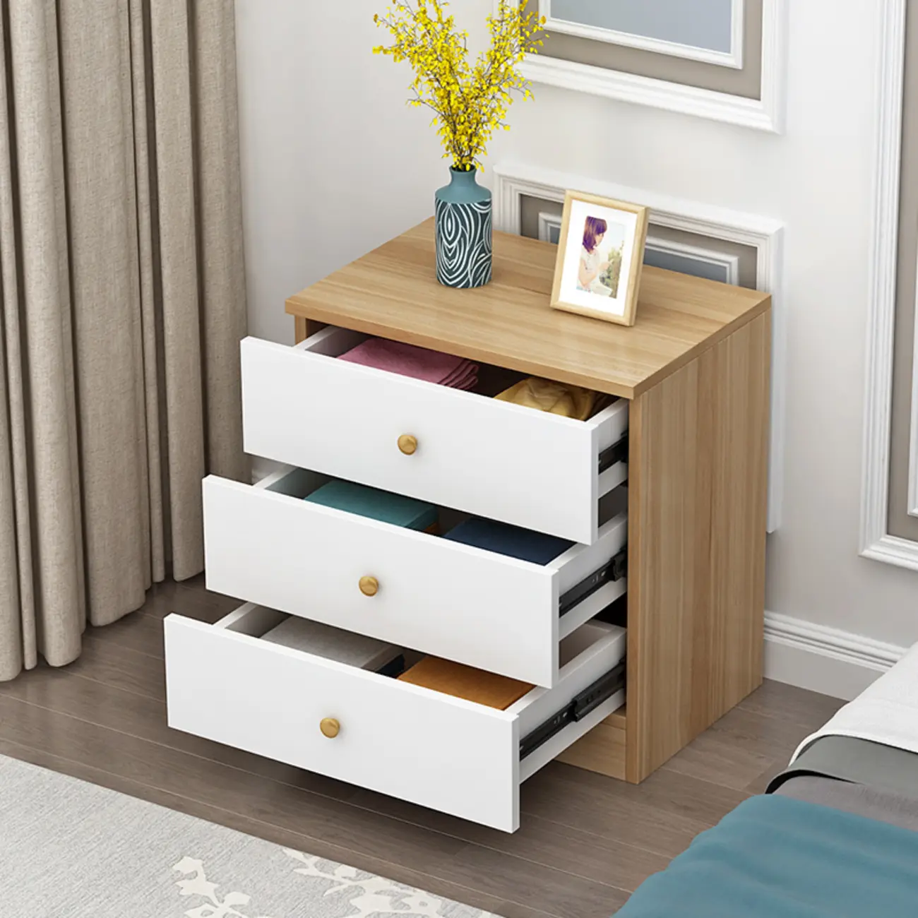 6 Tiers/5 Tiers/4 Tiers Modern Manufactured Wood Semainier/Bachelor Chest Image - 10 | homeyfad