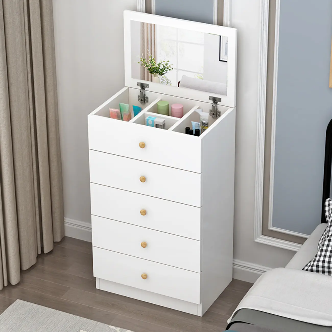 6 Tiers/5 Tiers/4 Tiers Modern Manufactured Wood Semainier/Bachelor Chest Image - 18 | homeyfad