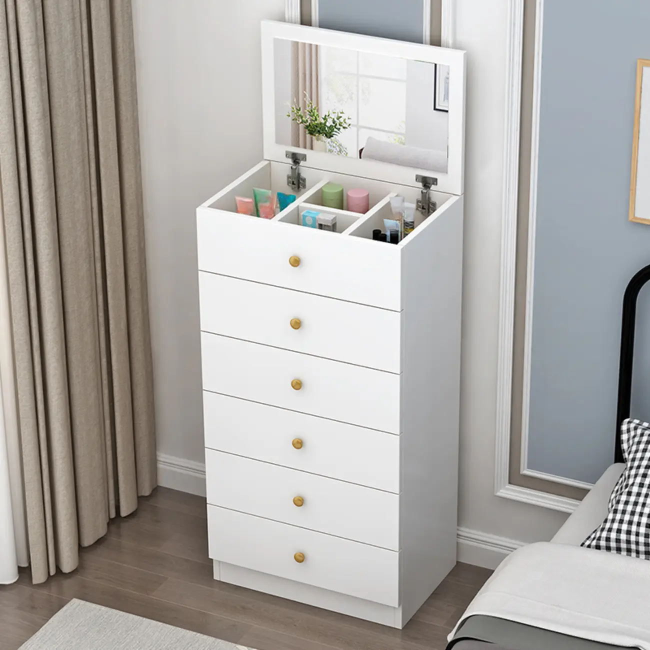 6 Tiers/5 Tiers/4 Tiers Modern Manufactured Wood Semainier/Bachelor Chest Image - 19 | homeyfad