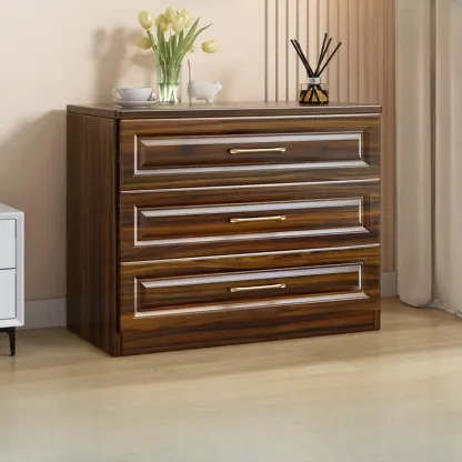 Horizontal/Vertical Console Dresser/Bachelor Chest in Wood for Sleeping Quarters with 8 Drawers/4 Drawers/3 Drawers in a Modern Simple Style Image - 9