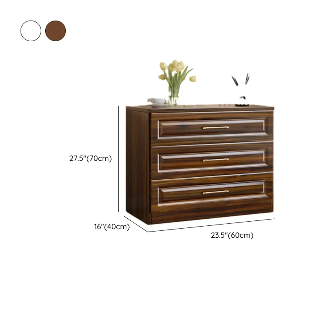 Horizontal/Vertical Console Dresser/Bachelor Chest in Wood for Sleeping Quarters with 8 Drawers/4 Drawers/3 Drawers in a Modern Simple Style #size
