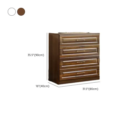 Horizontal/Vertical Console Dresser/Bachelor Chest in Wood for Sleeping Quarters with 8 Drawers/4 Drawers/3 Drawers in a Modern Simple Style Image - 27