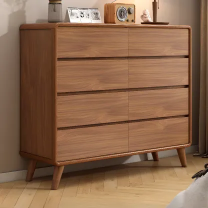 Modern Wood Dressers & Chests in Brown Finish Image - 2