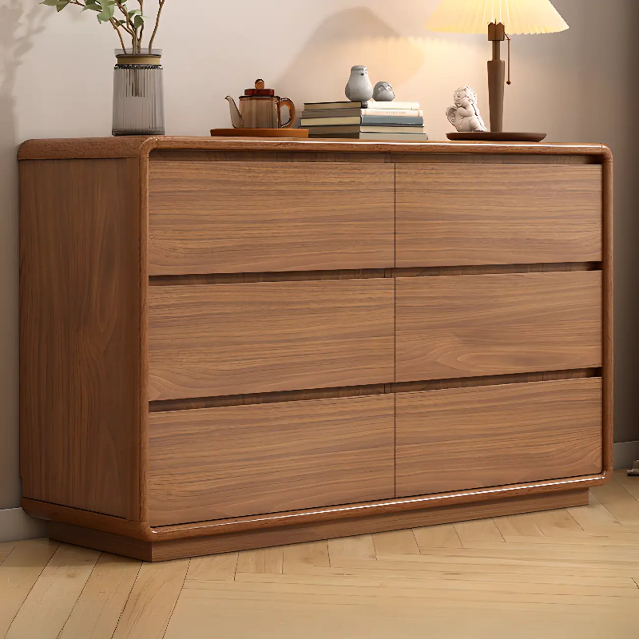 Modern Wood Dressers & Chests in Brown Finish Image - 5 | homeyfad