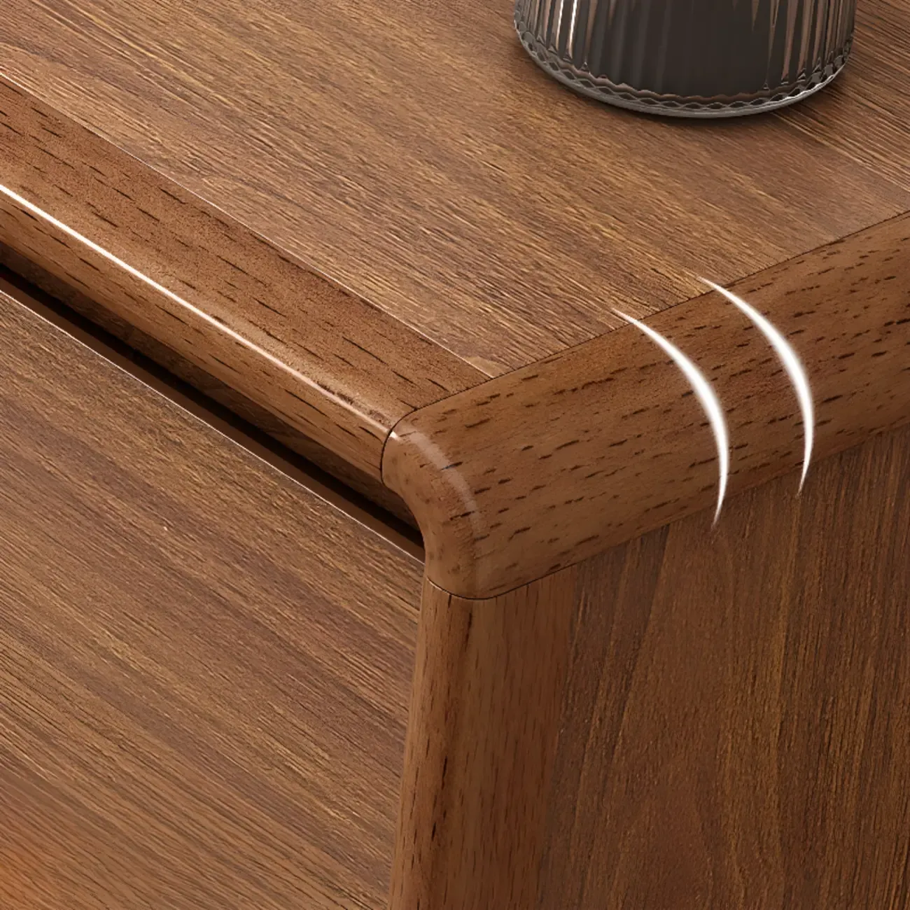 Modern Wood Dressers & Chests in Brown Finish Image - 8