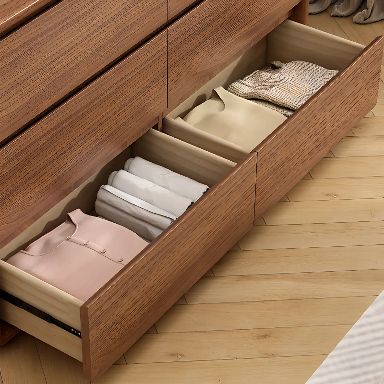 Modern Wood Dressers & Chests in Brown Finish Image - 11 | homeyfad