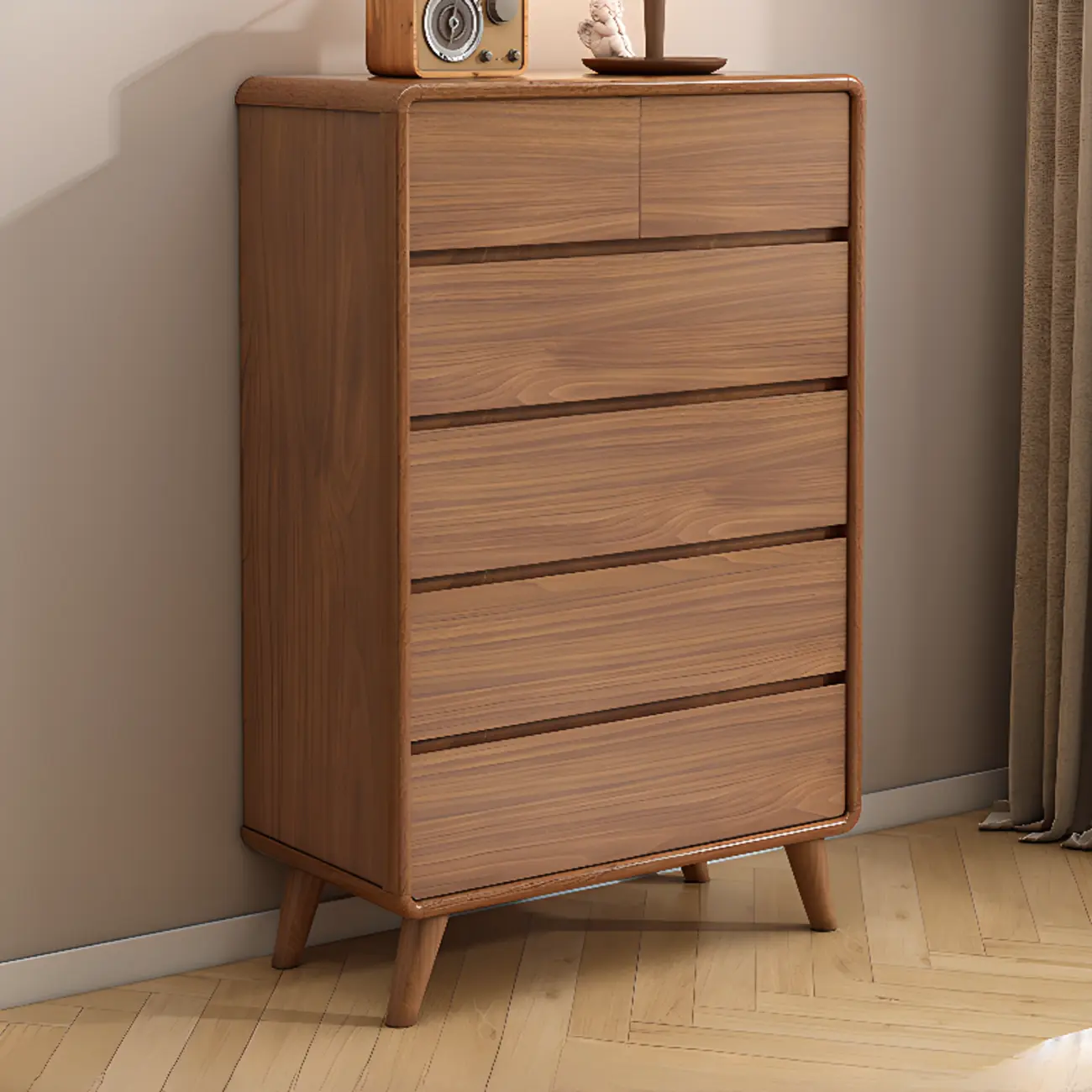 Modern Wood Dressers & Chests in Brown Finish Image - 13 | homeyfad
