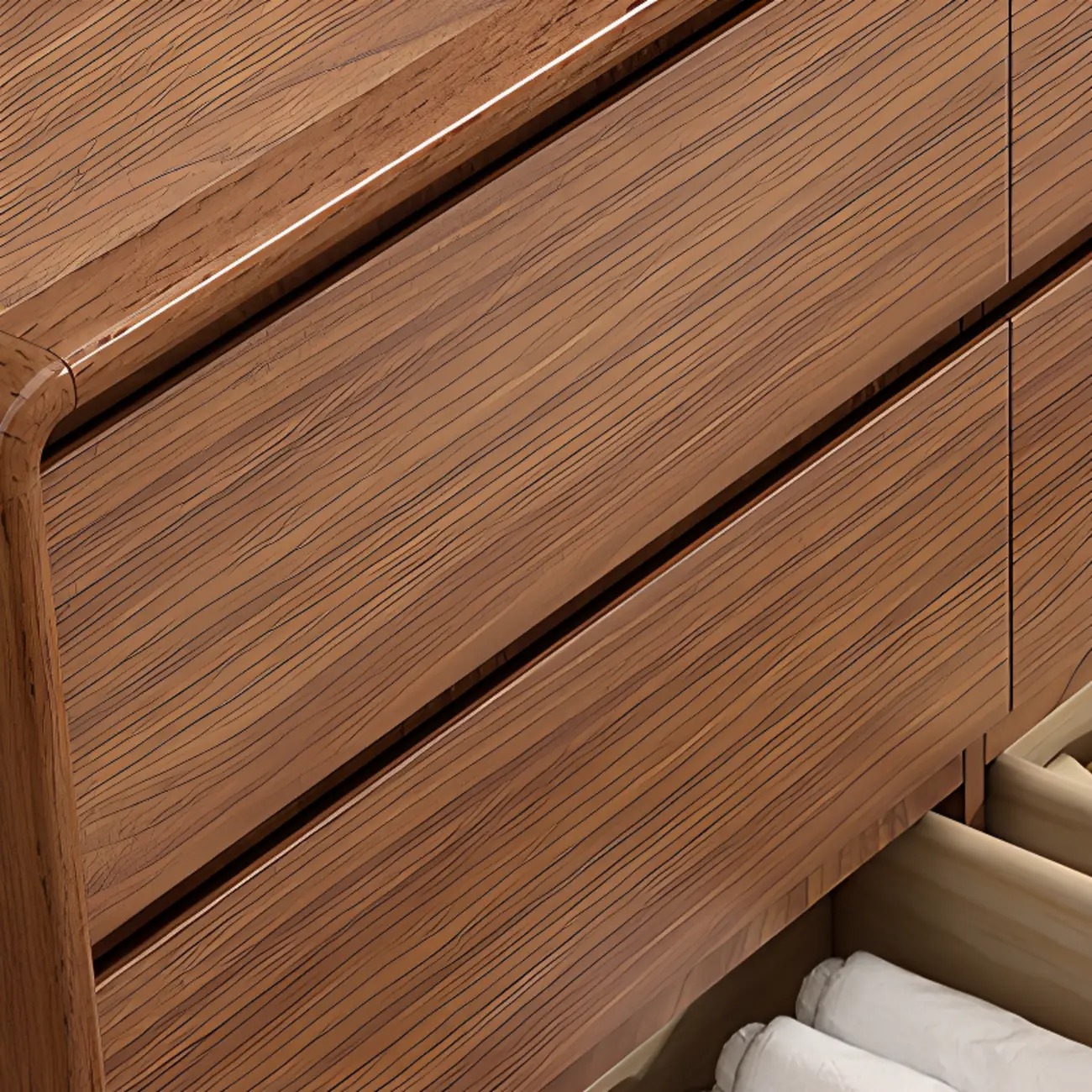 Modern Wood Dressers & Chests in Brown Finish Image - 14 | homeyfad