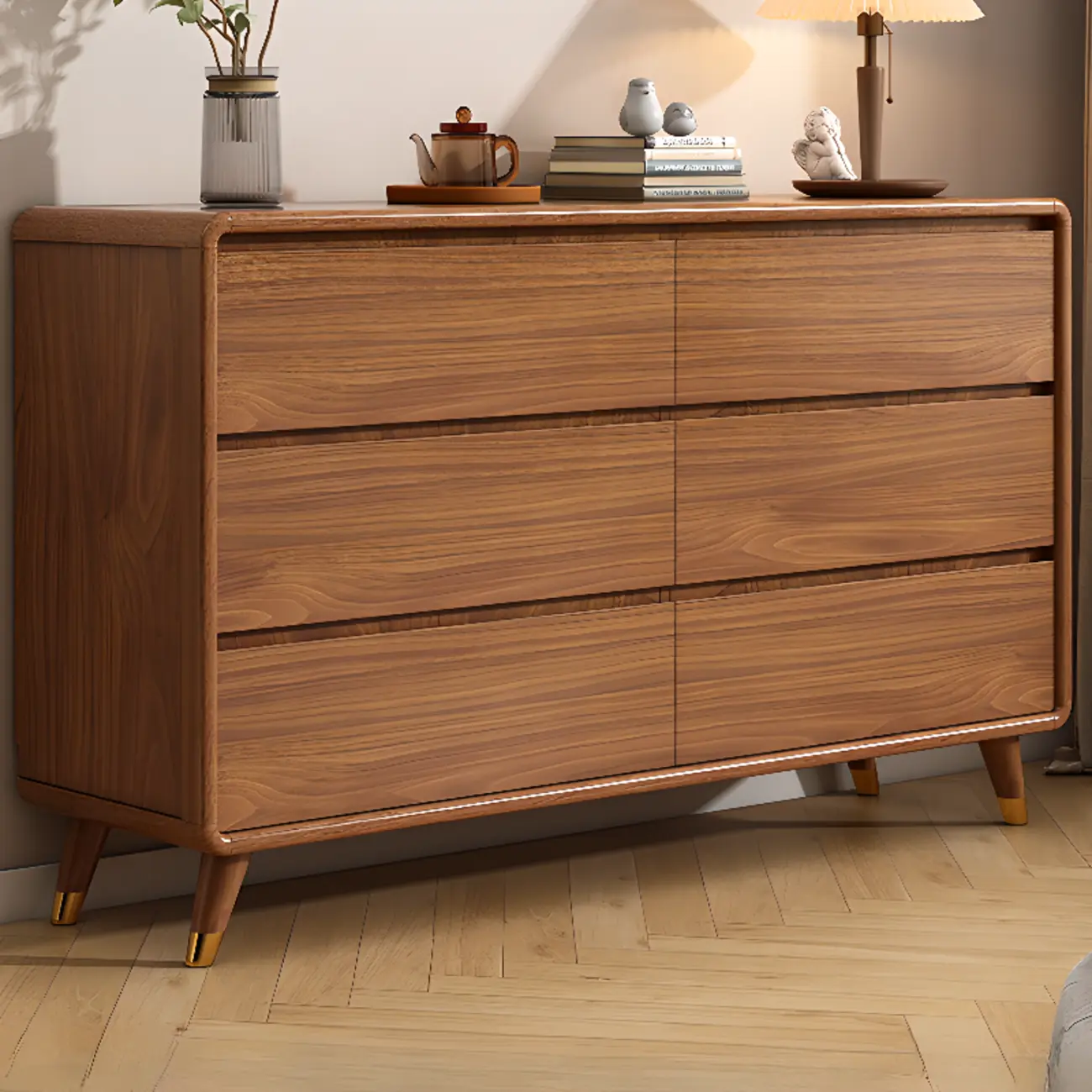 Modern Wood Dressers & Chests in Brown Finish Image - 19 | homeyfad