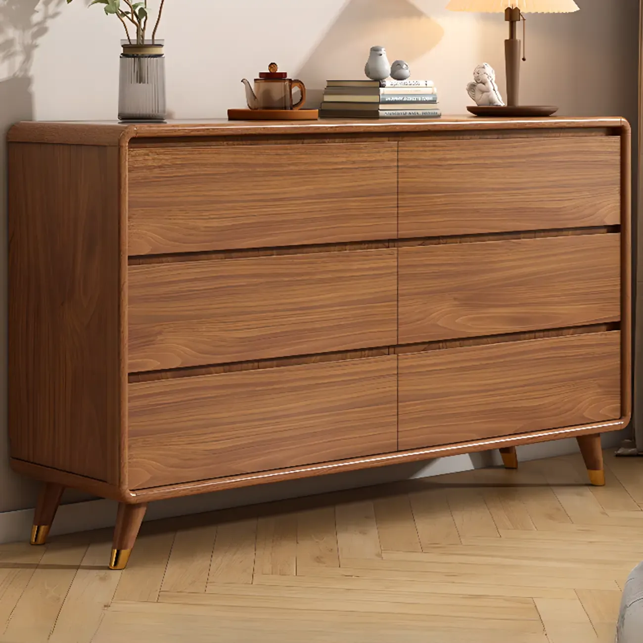 Modern Wood Dressers & Chests in Brown Finish Image - 19