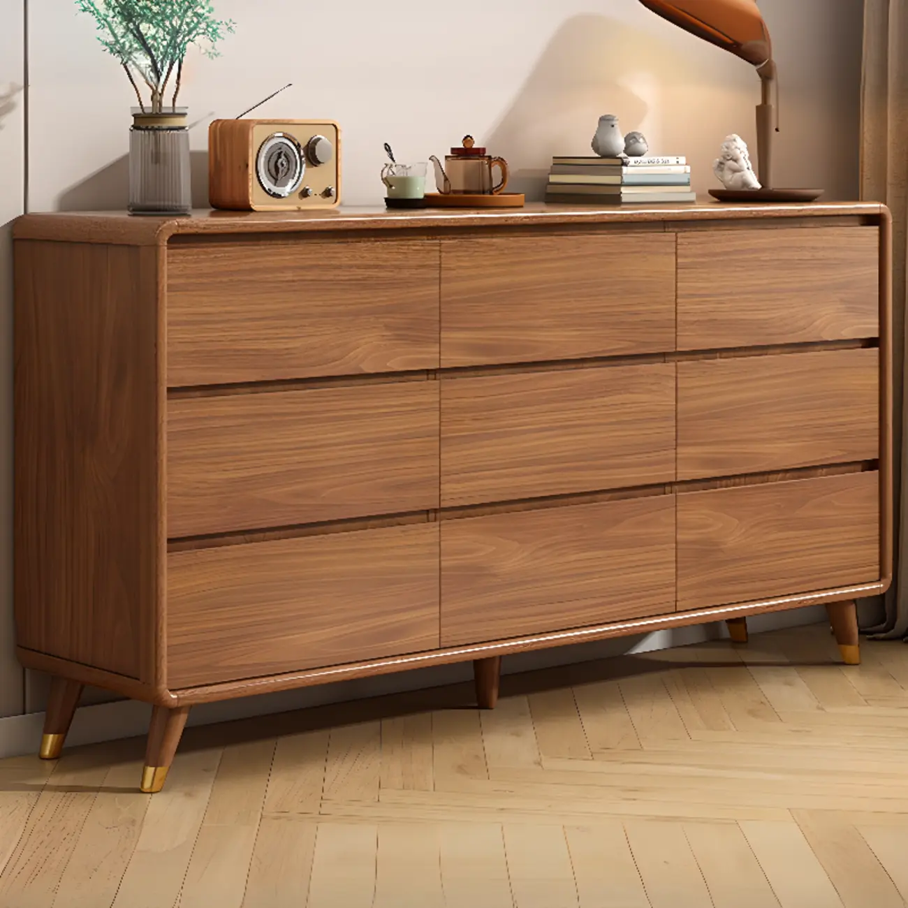 Modern Wood Dressers & Chests in Brown Finish Image - 21 | homeyfad