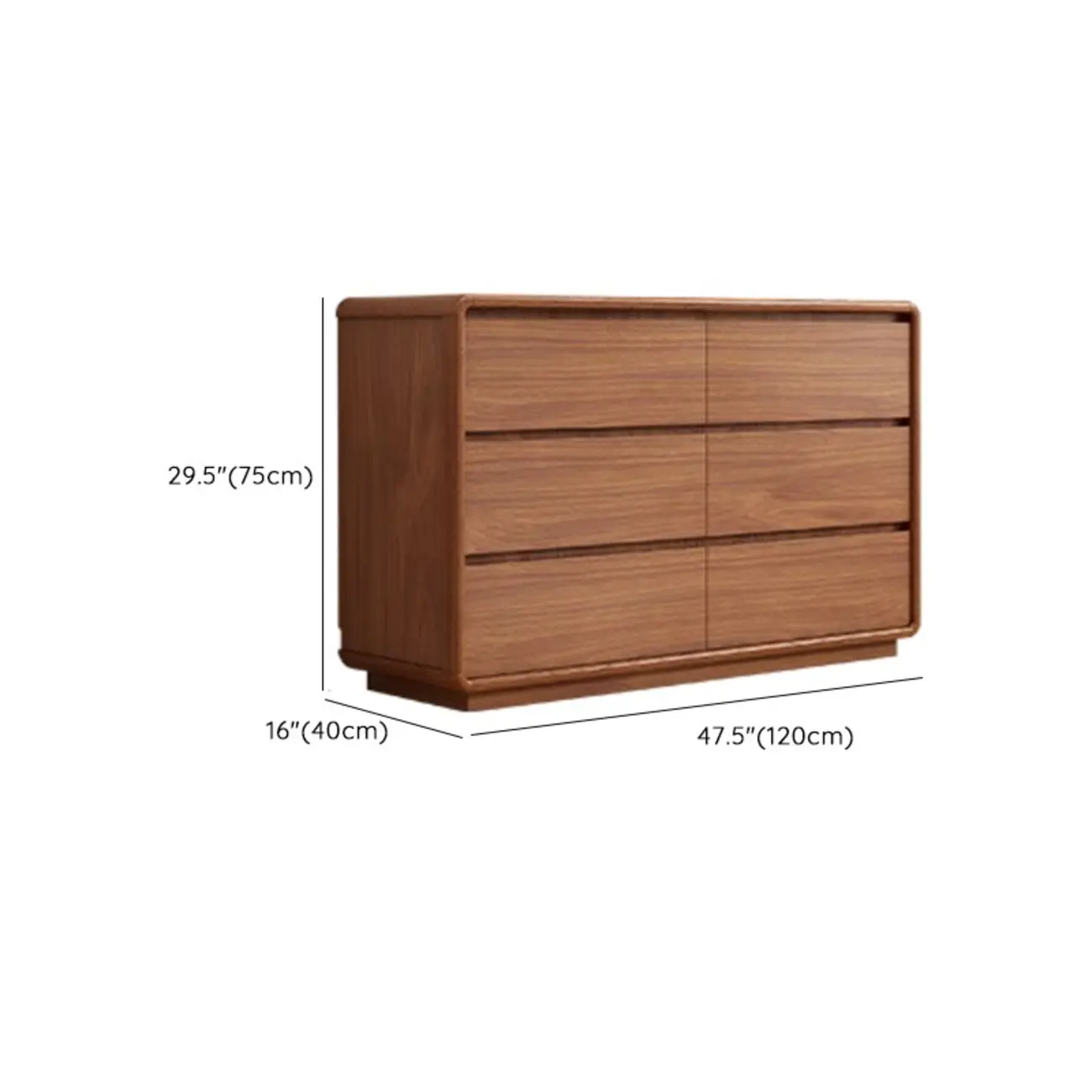 Classic Brown Wooden Bachelor Chest with 9-Drawers for Bedroom #size