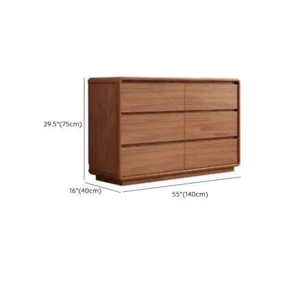 Modern Wood Dressers & Chests in Brown Finish Image - 25