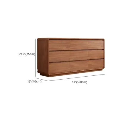 Modern Wood Dressers & Chests in Brown Finish Image - 26