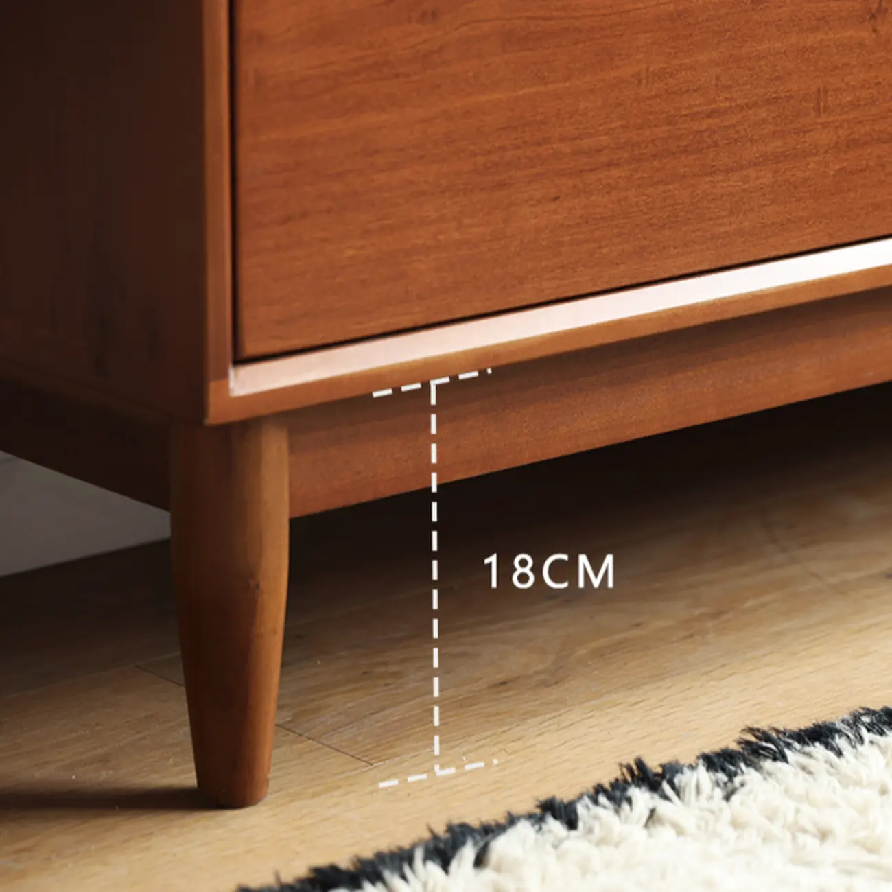 Rustic Solid Wood Double Dresser with 6-Drawers for Bedroom Image - 7 | homeyfad