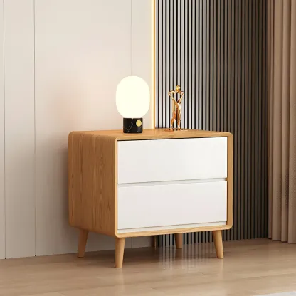 Fashion White Wood Chests with 3-Drawers for Bedroom Image - 5