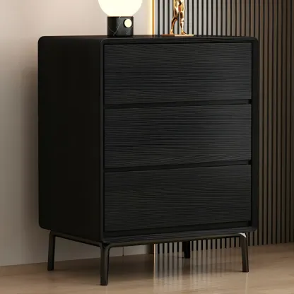 Fashion White Wood Chests with 3-Drawers for Bedroom Image - 12