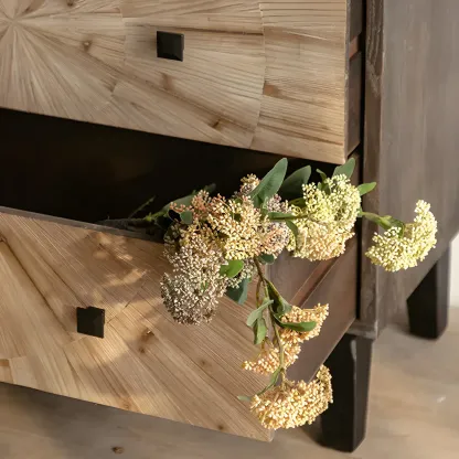 Modern Charming Wooden Dresser with Drawers for Bedroom Image - 9