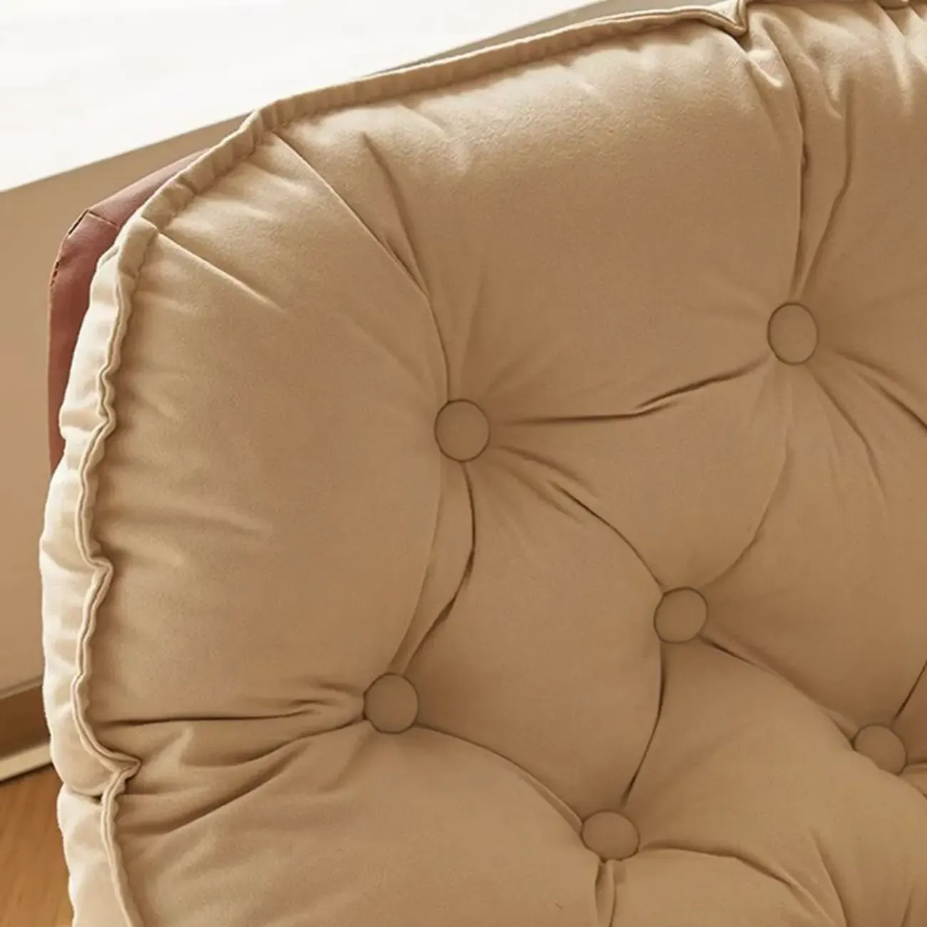 Comfortable Wide Seat Flannel Rocking Chair for Indoor Image - 12