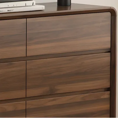 Simplistic Solid Wood+Manufactured Wood Square Console Dresser/Semainier with 3 Tiers/4 Tiers/5 Tiers Image - 8