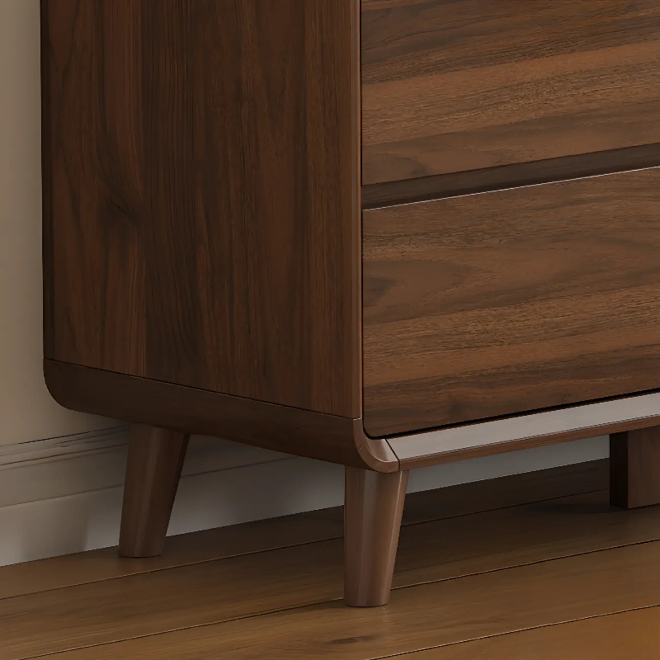 Simplistic Solid Wood+Manufactured Wood Square Console Dresser/Semainier with 3 Tiers/4 Tiers/5 Tiers Image - 11 | homeyfad