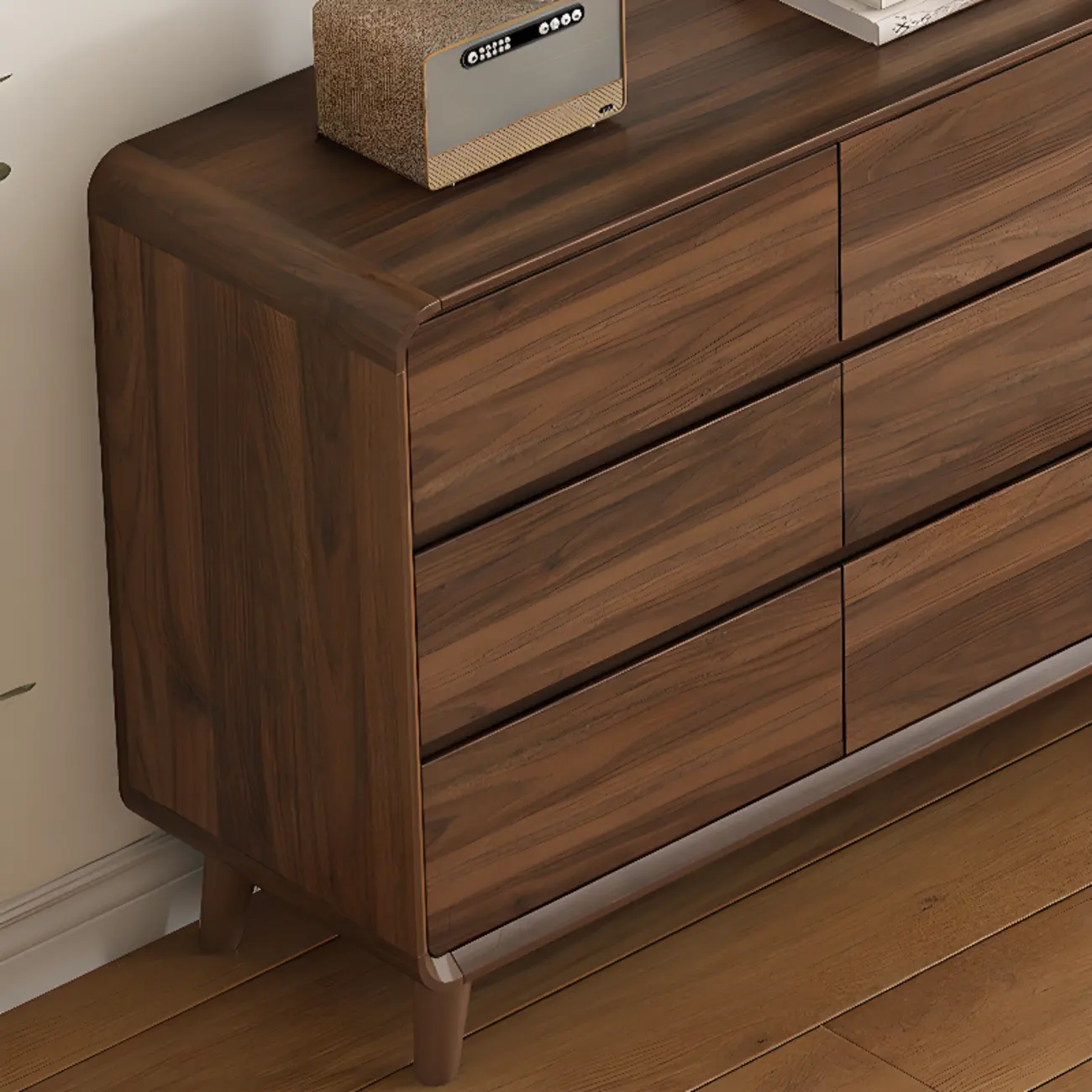 Simplistic Solid Wood+Manufactured Wood Square Console Dresser/Semainier with 3 Tiers/4 Tiers/5 Tiers Image - 13 | homeyfad