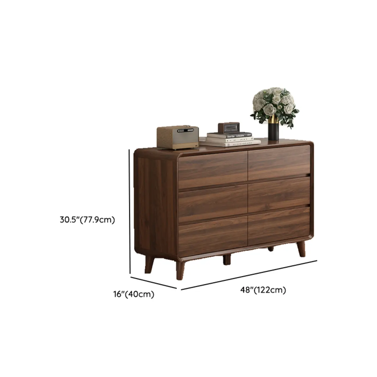 Simplistic Solid Wood+Manufactured Wood Square Console Dresser/Semainier with 3 Tiers/4 Tiers/5 Tiers Image - 17 | homeyfad