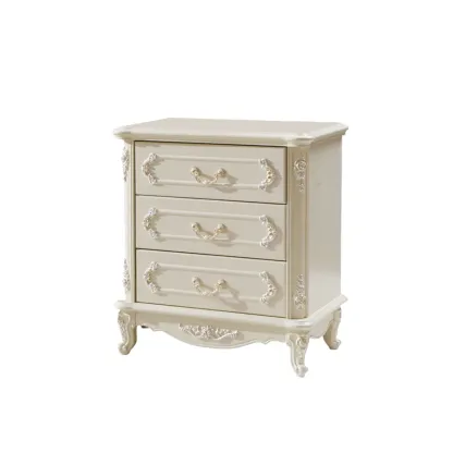 Luxurious Wooden Bachelor Chest with 3-Drawers for Bedroom Image - 7