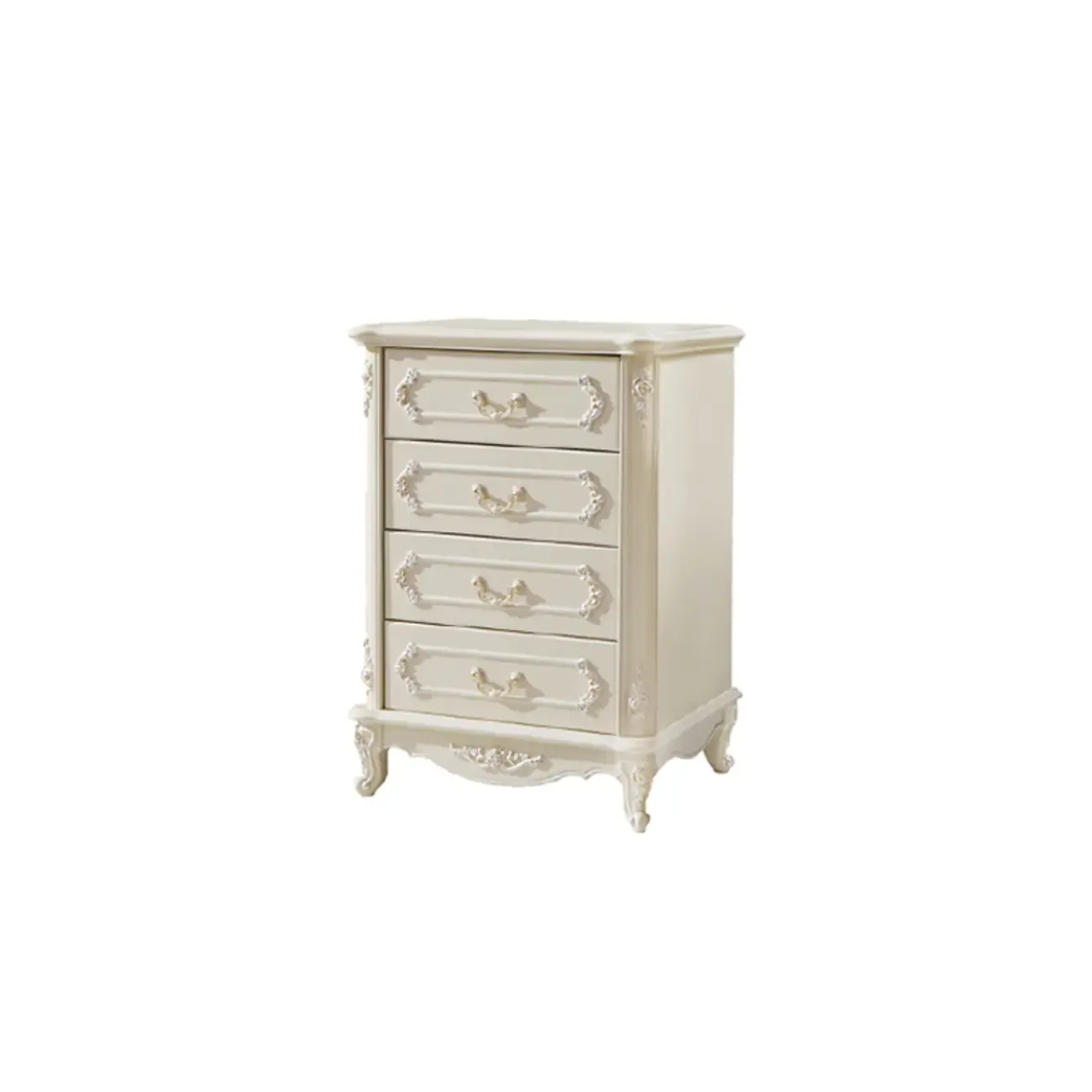 Luxurious Wooden Bachelor Chest with 3-Drawers for Bedroom Image - 9