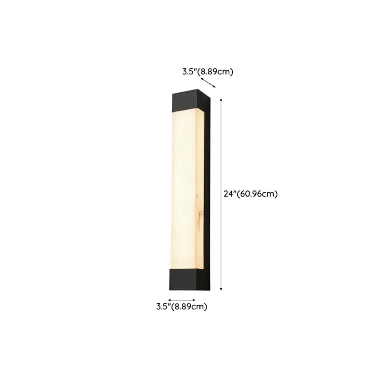 Outdoor Black Steel Wall Light with Polymer Shade Image - 20