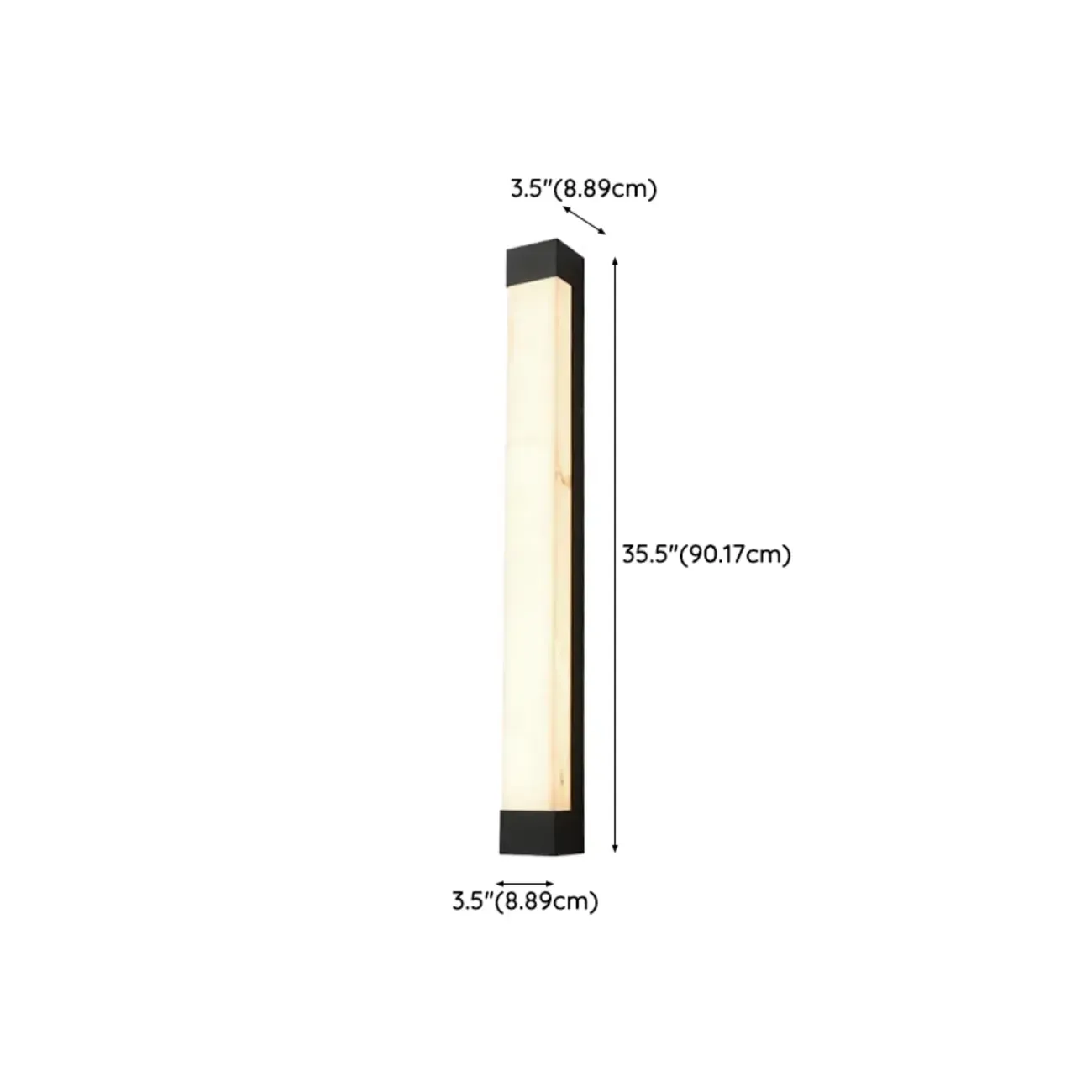 Outdoor Black Steel Wall Light with Polymer Shade Image - 21