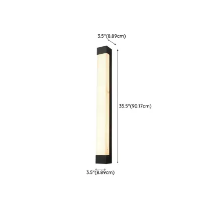 Outdoor Black Steel Wall Light with Polymer Shade Image - 21