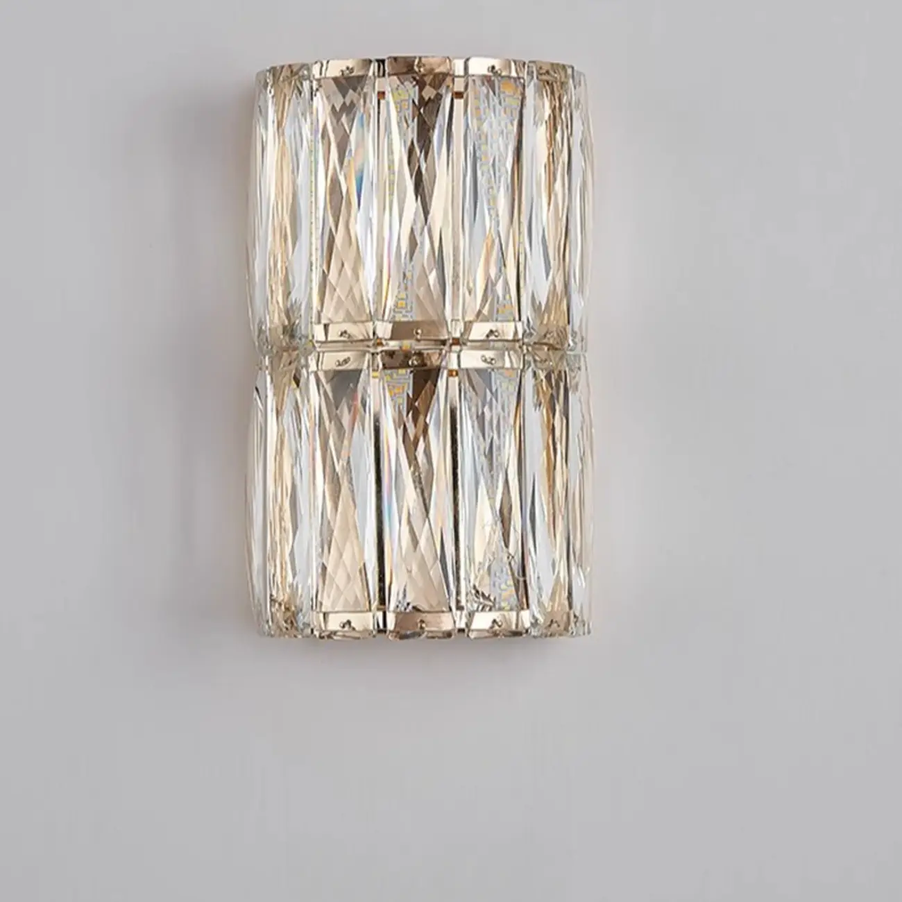 Direct-wired Steel Wall Sconce with Crystal Shade Image - 18 | homeyfad