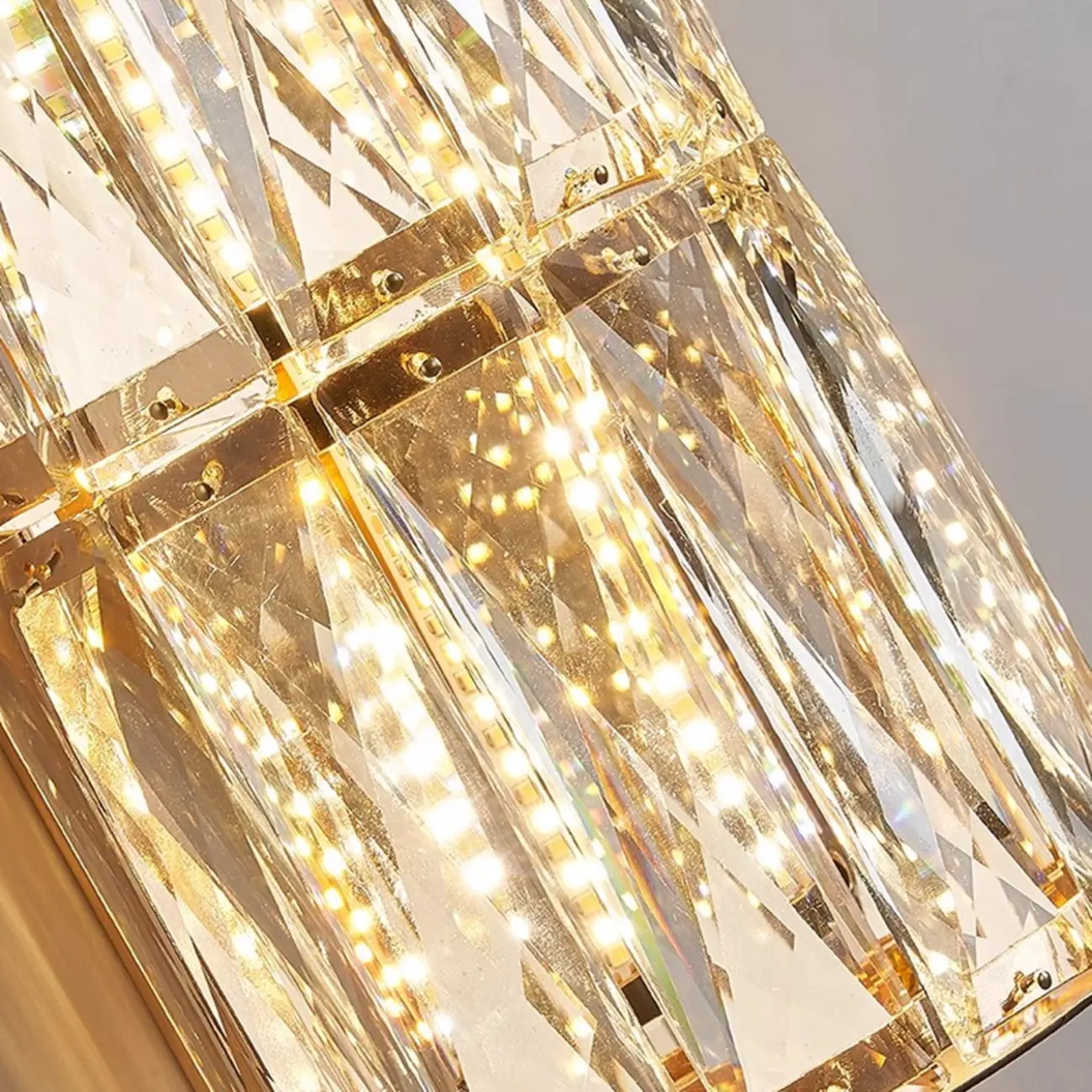 Direct-wired Steel Wall Sconce with Crystal Shade Image - 19 | homeyfad