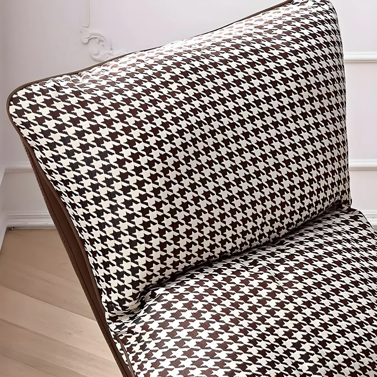 Contemporary Houndstooth Upholstered Rocking Chair for Indoor Image - 14 | homeyfad